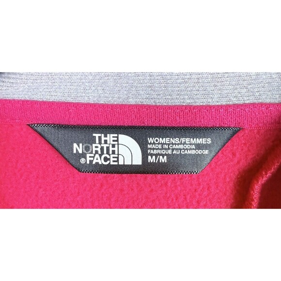 The North Face Sentinel Softshell Thermal Jacket Size Medium Red Pink Full Zip - Picture 3 of 8
